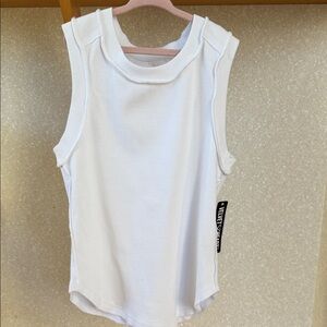 White Sleeveless Top